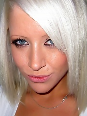 Monroe Lee self shots in see thru blue panties!